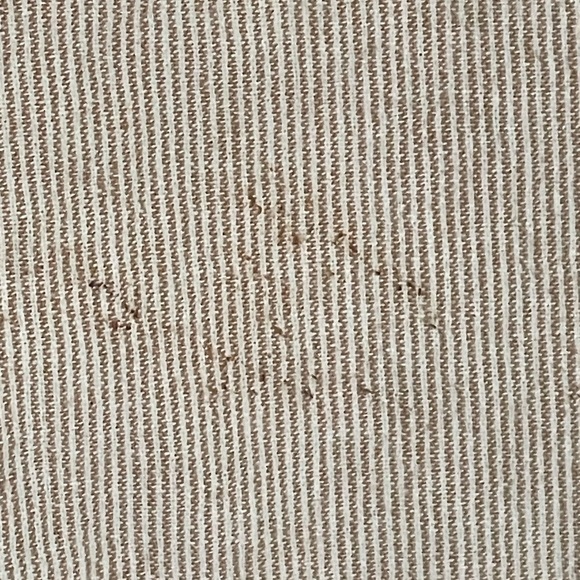 Oak + Fort Tan Pinstriped Drawstring Elastic Waist Wide Leg Pants 35881 - Picture 10 of 14